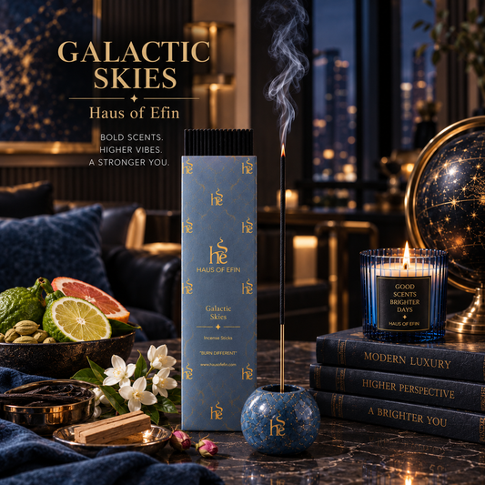 Galactic Skies – Bergamot Amber Sandalwood Incense Sticks