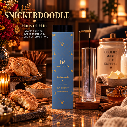 Snickerdoodle – Cinnamon Sugar Cookie Hand-Dipped Charcoal Incense Sticks, 30 Sticks