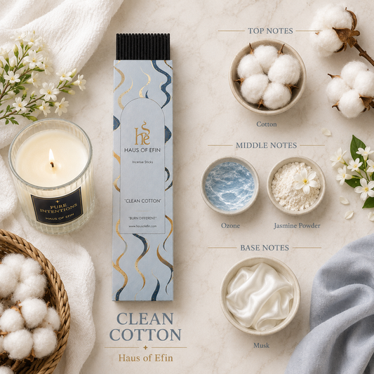Clean Cotton – Fresh Linen Incense Sticks