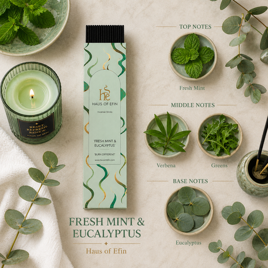 Fresh Mint & Eucalyptus Incense Sticks