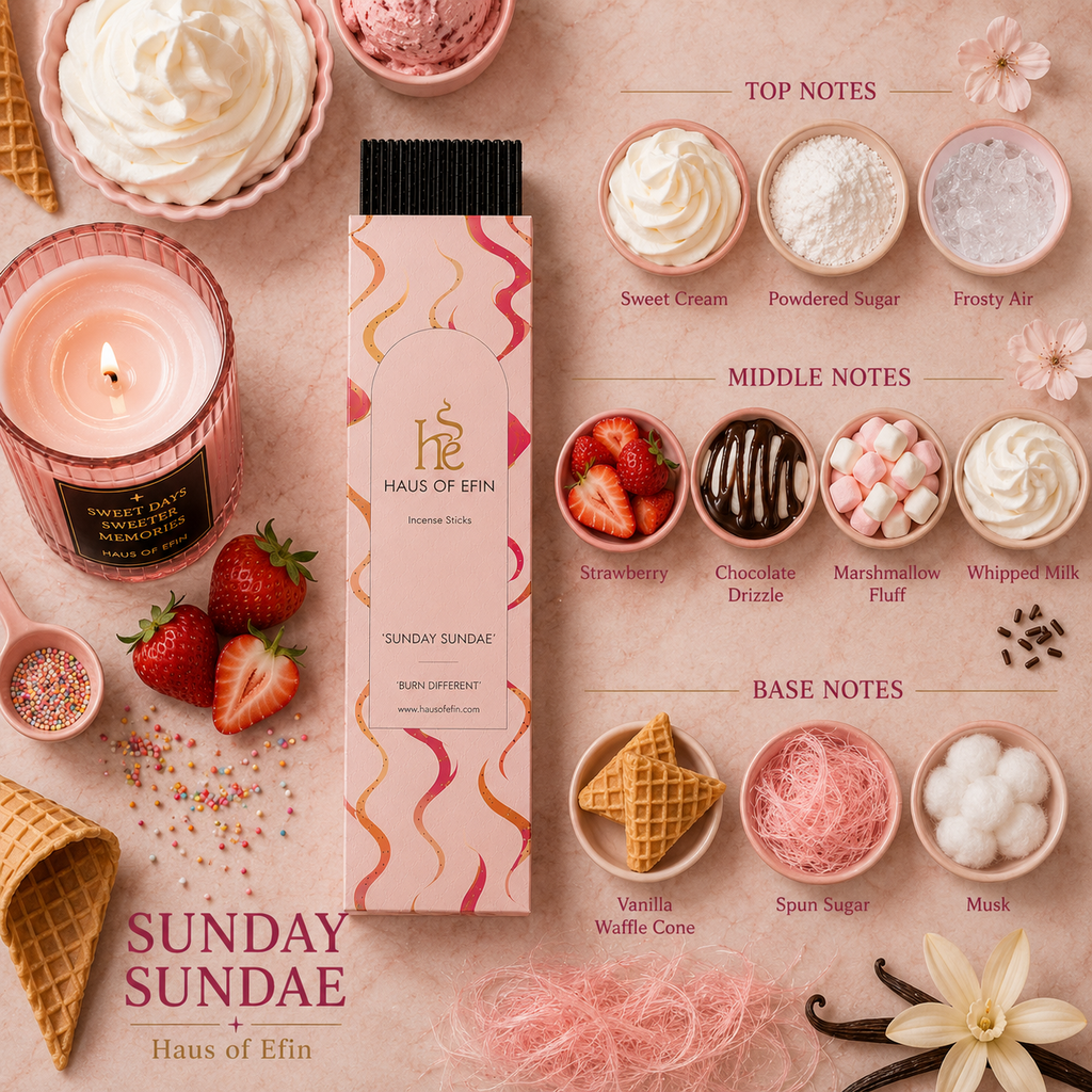 Sunday Sundae- Vanilla Waffle Cone Incense Sticks