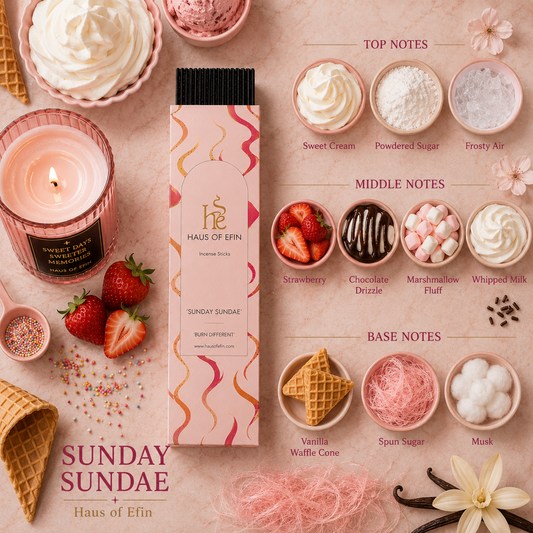 Sunday Sundae- Vanilla Waffle Cone Incense Sticks