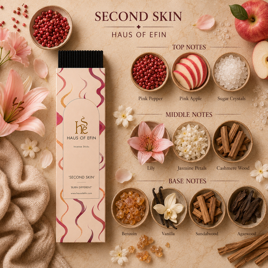 Second Skin – Vanilla Cashmere Wood Incense Sticks
