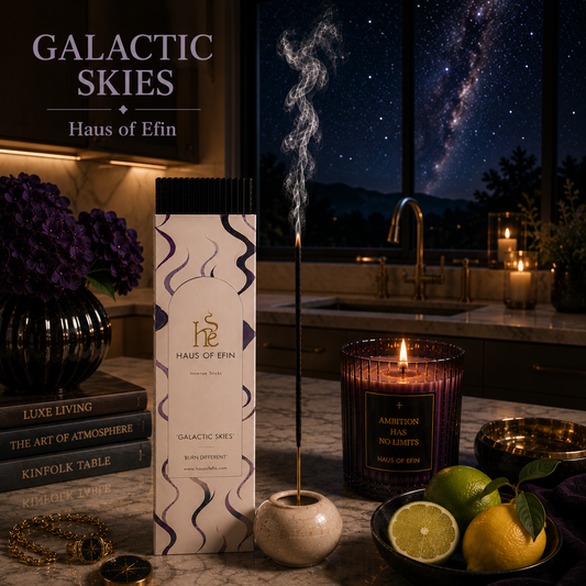 Galactic Skies – Bergamot Amber Sandalwood Incense Sticks