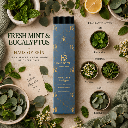Fresh Mint & Eucalyptus Incense Sticks