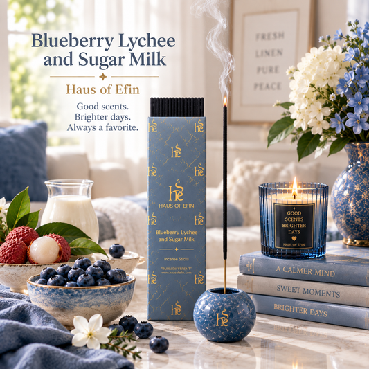 Blueberry Lychee and Sugar Milk Incense Sticks