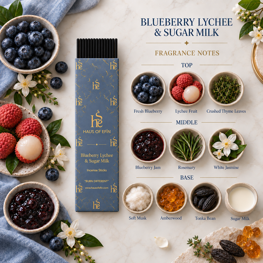 Blueberry Lychee and Sugar Milk Incense Sticks