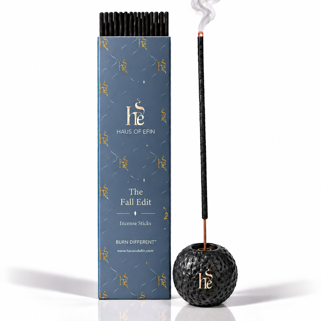 The Fall Edit – Premium Autumn Hand-Dipped Charcoal Incense Collection, 30 Sticks
