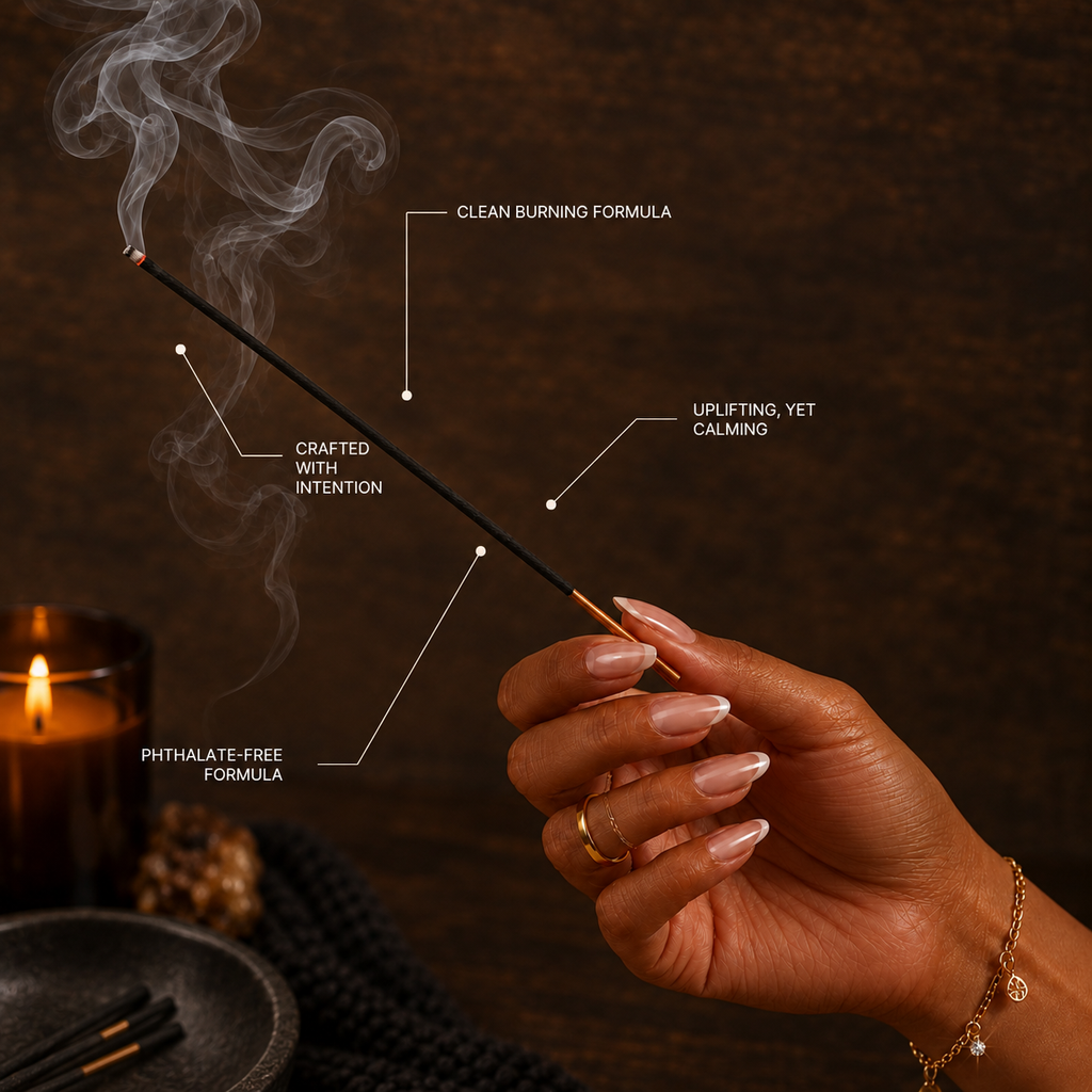Palo Santo Calm- Cedarwood Amber Palo Santo Smoke Earth Cashmere Incense Sticks