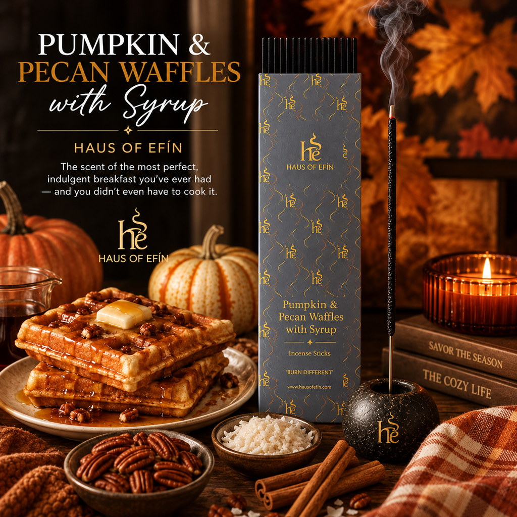 Pumpkin & Pecan Waffles with Syrup – Pumpkin Maple Vanilla Incense Sticks
