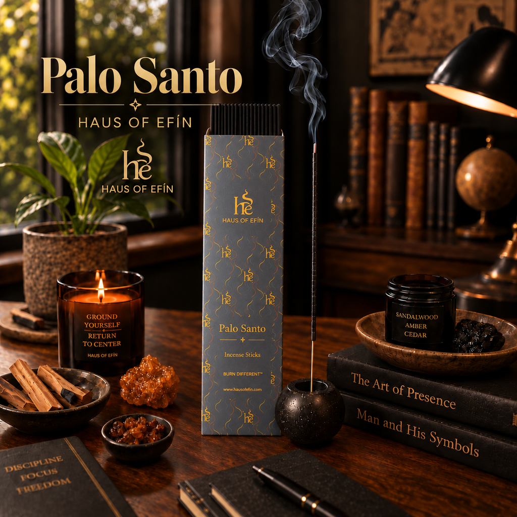 Palo Santo Calm- Cedarwood Amber Palo Santo Smoke Earth Cashmere Incense Sticks