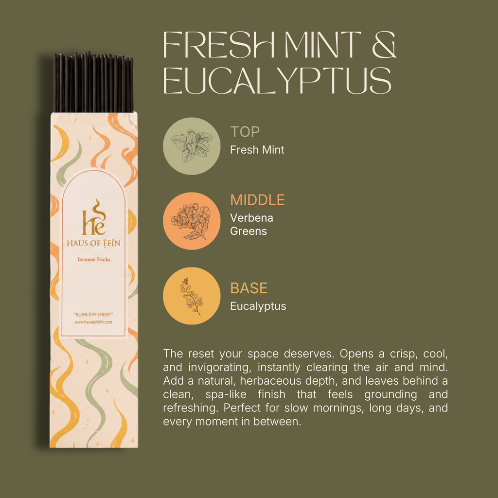 Fresh Mint & Eucalyptus Incense Sticks