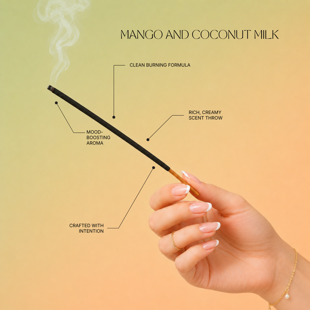 Mango and Coconut Milk -Mango Pineapple Orange Coconut Milk Incense Sticks