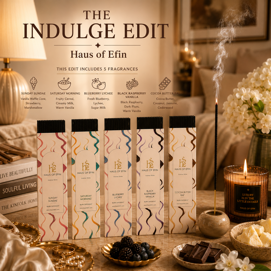 The Indulge Edit – Premium Gourmand Incense Collection
