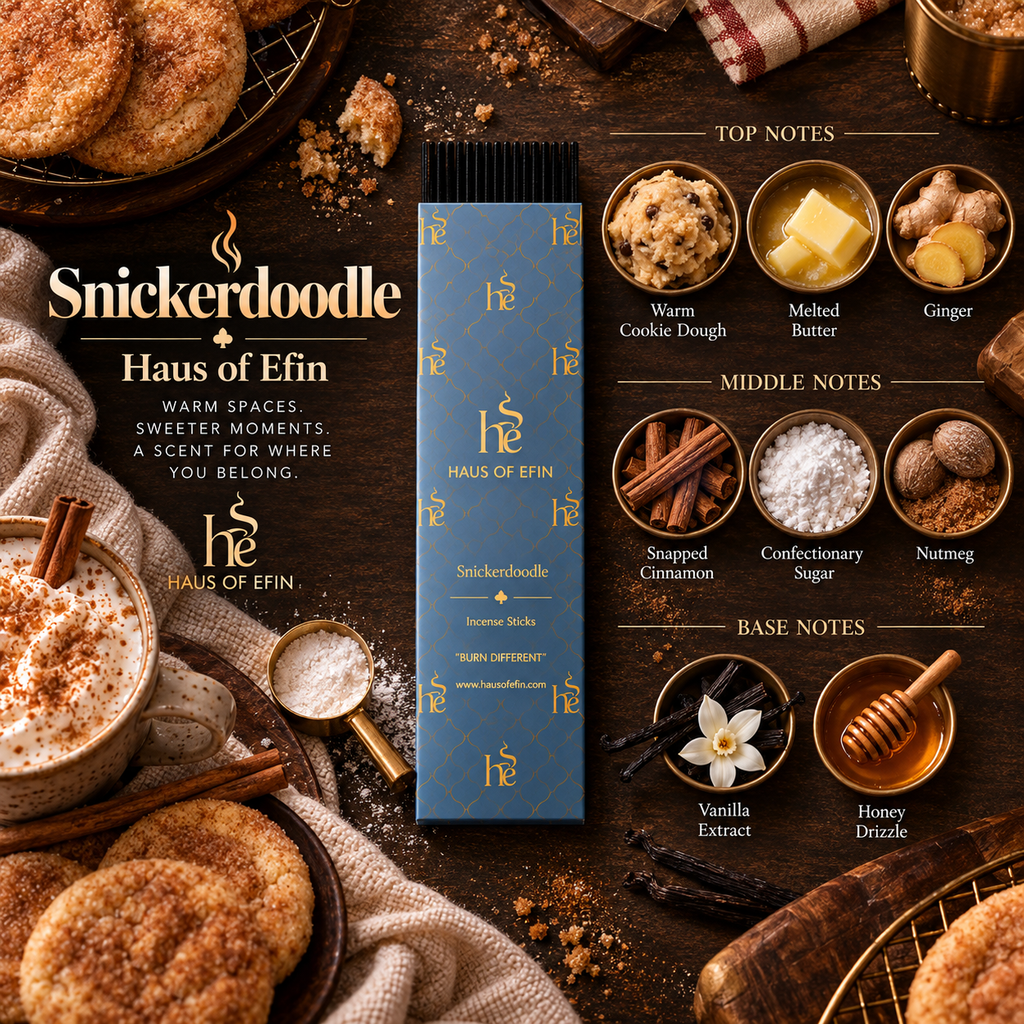 Snickerdoodle – Cinnamon Sugar Cookie Hand-Dipped Charcoal Incense Sticks, 30 Sticks