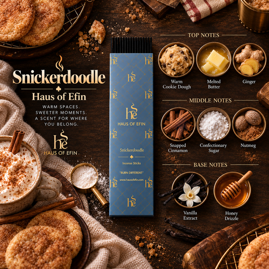Snickerdoodle – Cinnamon Sugar Cookie Hand-Dipped Charcoal Incense Sticks, 30 Sticks