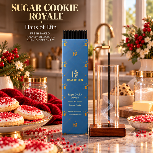 Sugar Cookie Royale – Vanilla Butter Cookie Hand-Dipped Charcoal Incense Sticks, 30 Sticks